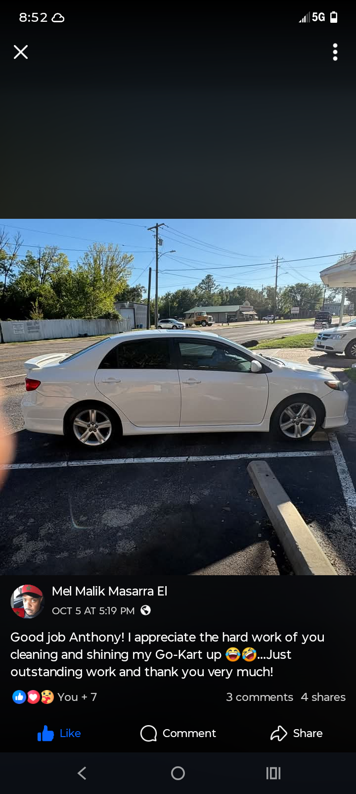 White Sedan